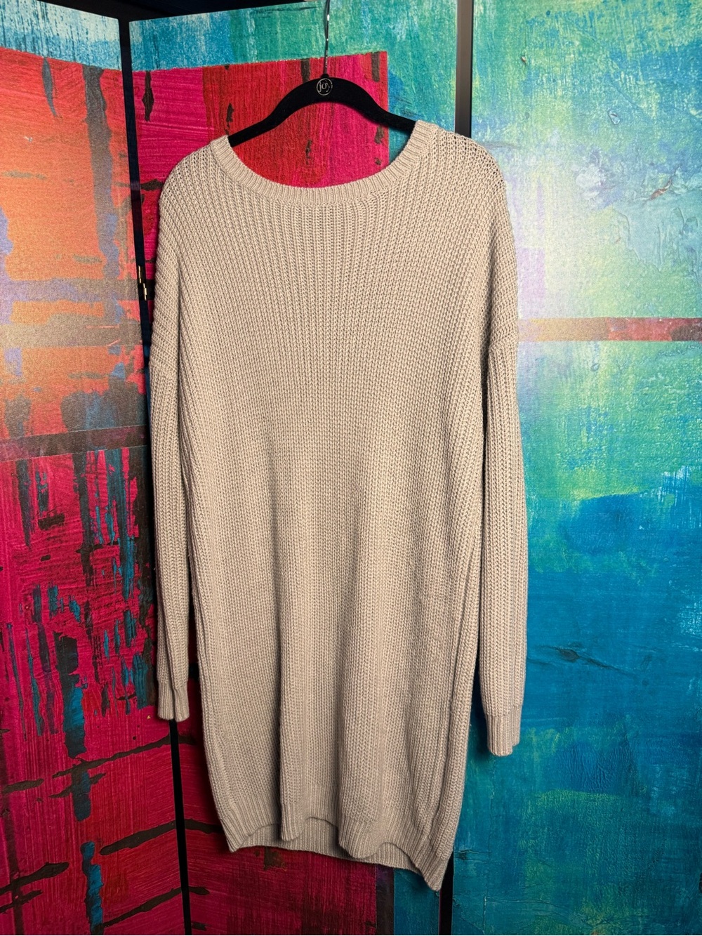 PrettyLittleThing Long Sleeve Knit Sweater Dress